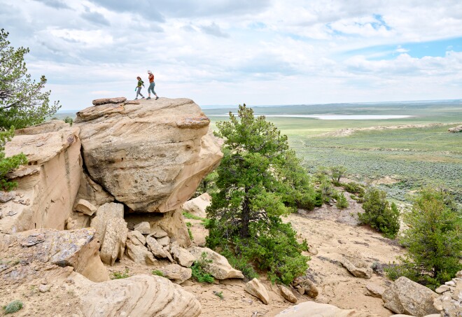 Embrace Wyoming’s wide-open spaces and impressive rock formations.